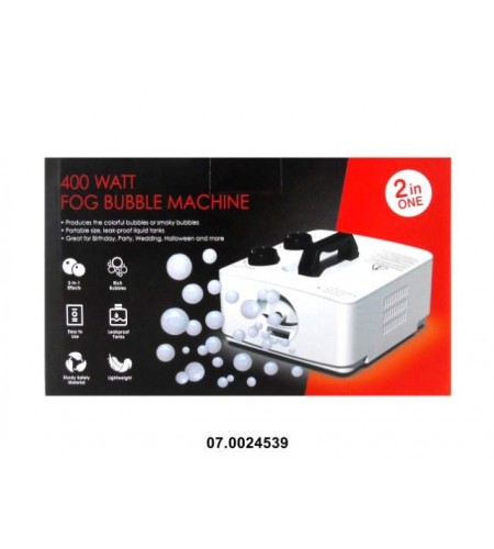Máquina de Bolhas e Fumo Portátil 400 Watt - 2 em 1